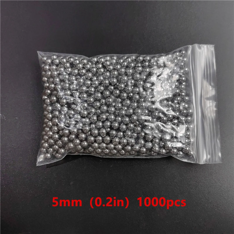 1000 Pcs 5mm/6mm Bright Steel Ball Slingshot Hunting Ball Accessories Shooting Precision Polished Quenched Catapult Precision