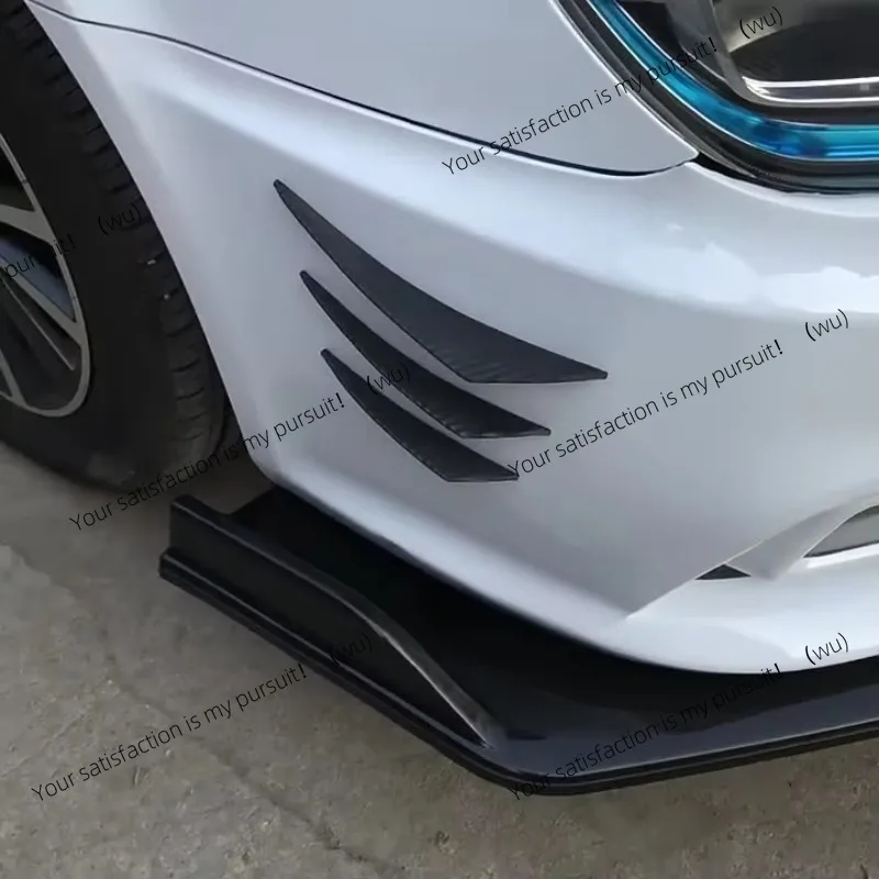 6Pcs Suitable for rear diffuser carbon fiber spoiler, splitter wing protection plate, universal for automotive front bumper