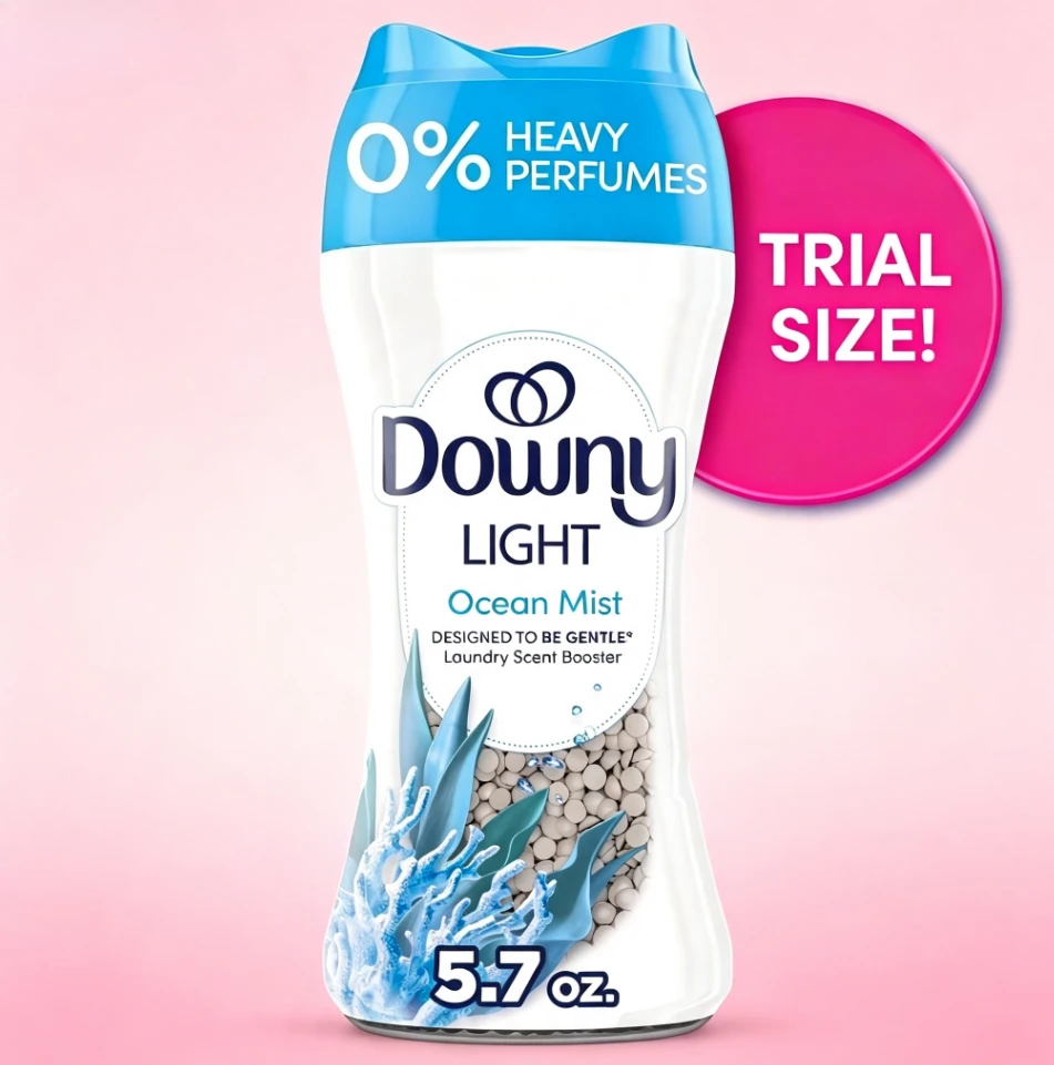 SWEETY-Downy Laundry Scent Beads, Light In-Wash Scent Booster, No Heavy Perfumes, Ocean Mist Scent, 5.7 oz,Fast Delivery