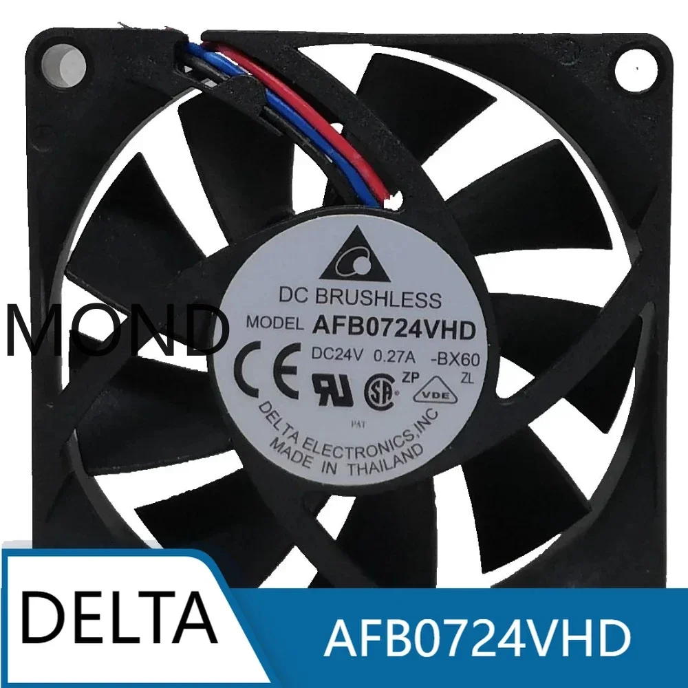 Delta AFB0724VHD24V 0.27A 7CM 7020 Dual Ball Inverter Cooling Fan