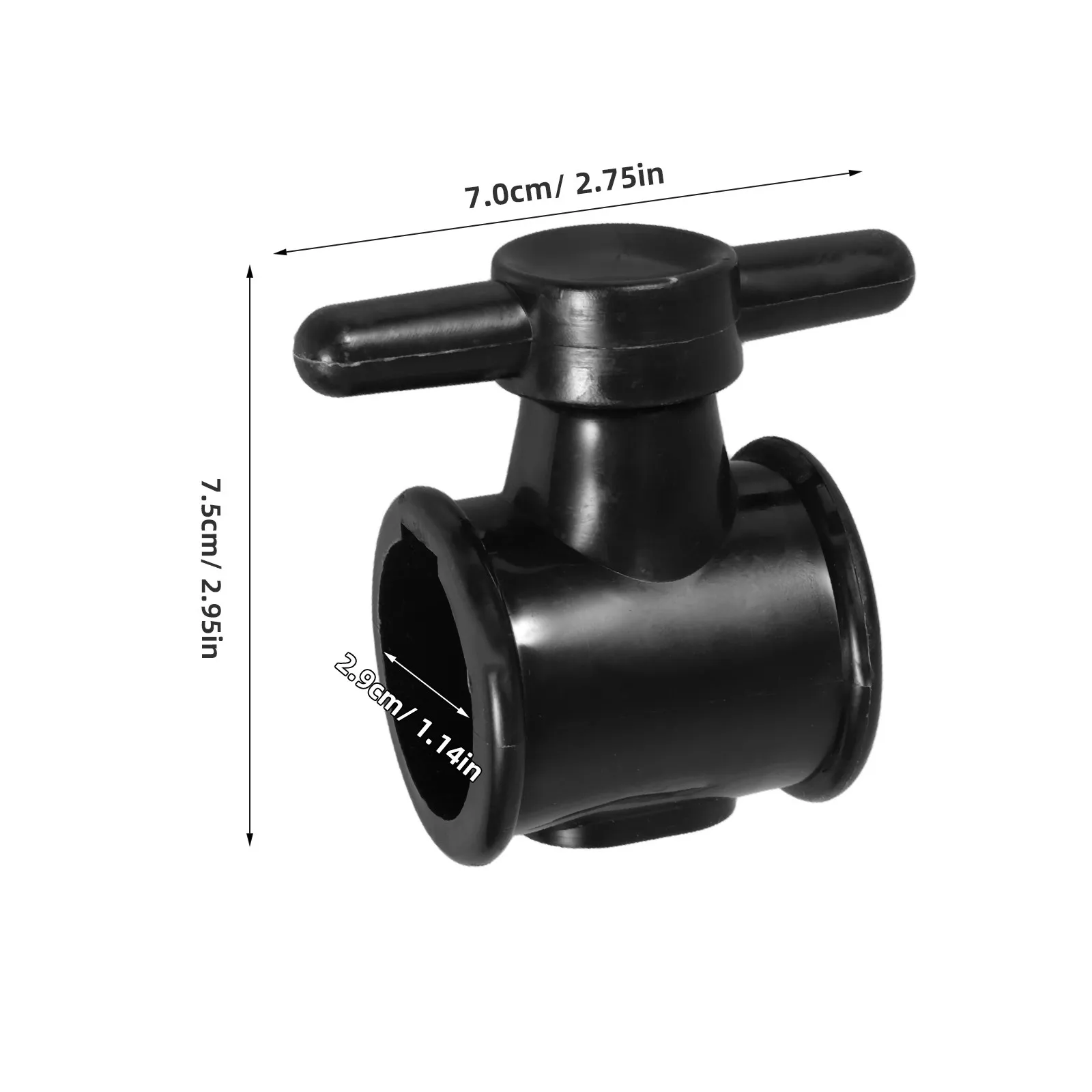 2Pcs Umbrella Pole Connector Sleeve Universal Patio Parasol Repair Tube Tightening Knob Outdoor Umbrella Pole Stabilizer Sleeve