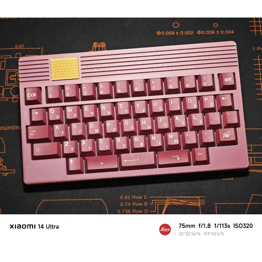 40% Mini Keyboard 50key Ultra Compact Layout Hot Pluggable Type-c Wired RGB Customized Keyboard TOP Structure VIAL/QMK Firmware