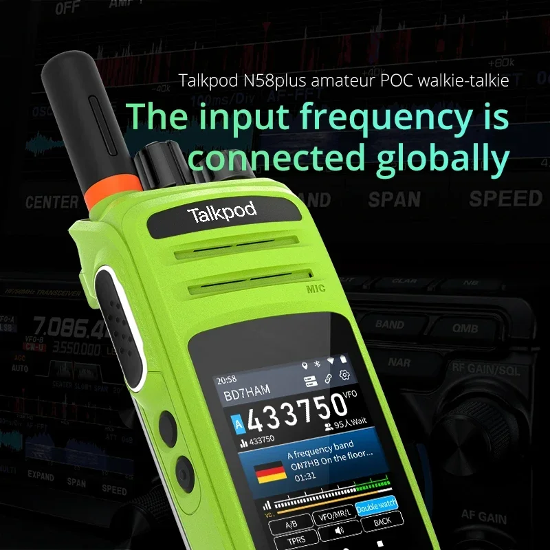 

Talkpod New Public Network Radio N58Plus Android Walkie Talkie With 2.4inch Touch Screen Linkpoon Type C Charging