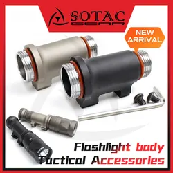 Aluminum Tactical Light Body Mount Assembly for M300V M323V M600V M622V IR Wea-pon Flashlight Hunting Fit 20mm Rail SOTAC GEAR