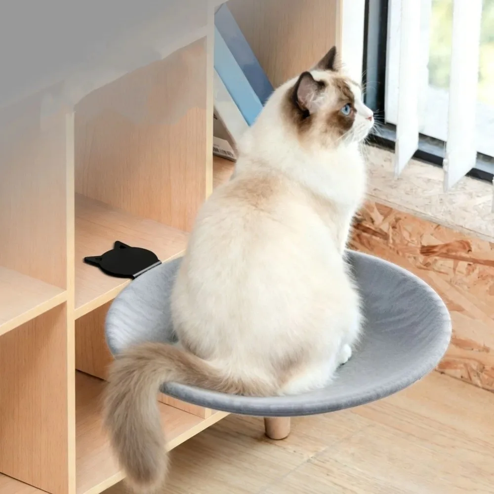 

Breathable Cat Desk Bed Removable Cover Non-Slip Clamp Kitten Table Bed Soft Plush Strong Load-bearing Cat Perch Indoor Use