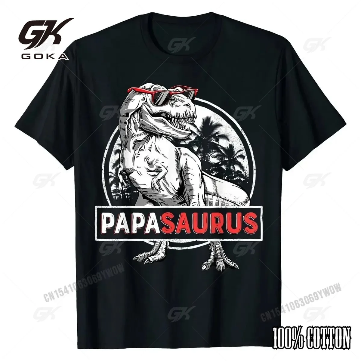 Papasaurus T Shirt T Rex Papa Saurus Dinosaur Men Dad Daddy Classic Cotton Boy Tops & Tees Crazy Faddish Summer Cotton Shirts