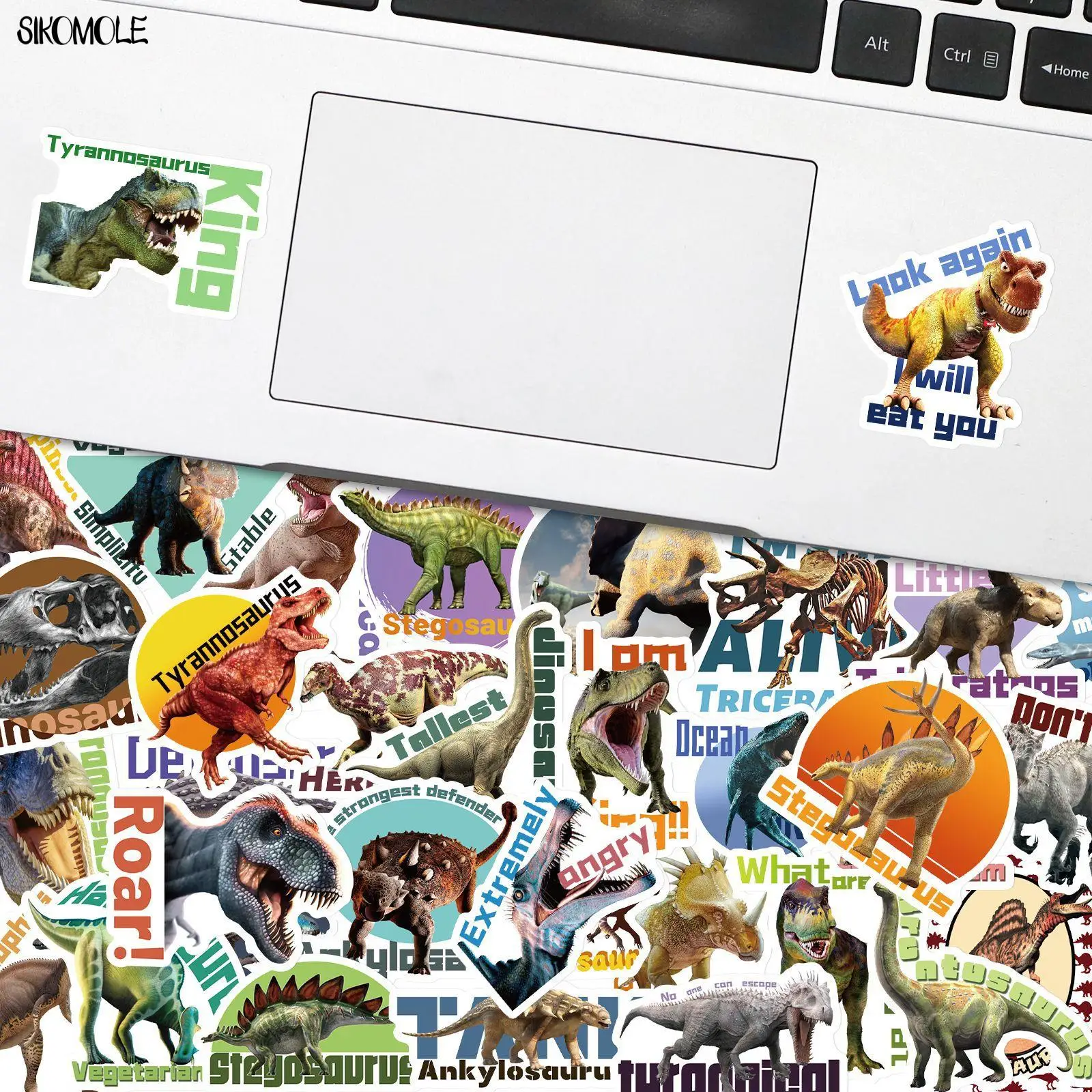 10/30/50/100PCS Dinosaur Animal Stickers Jurassic Anime DIY Toy Laptop Guitar Luggage Bike Skateboard Decals Graffiti Sticker