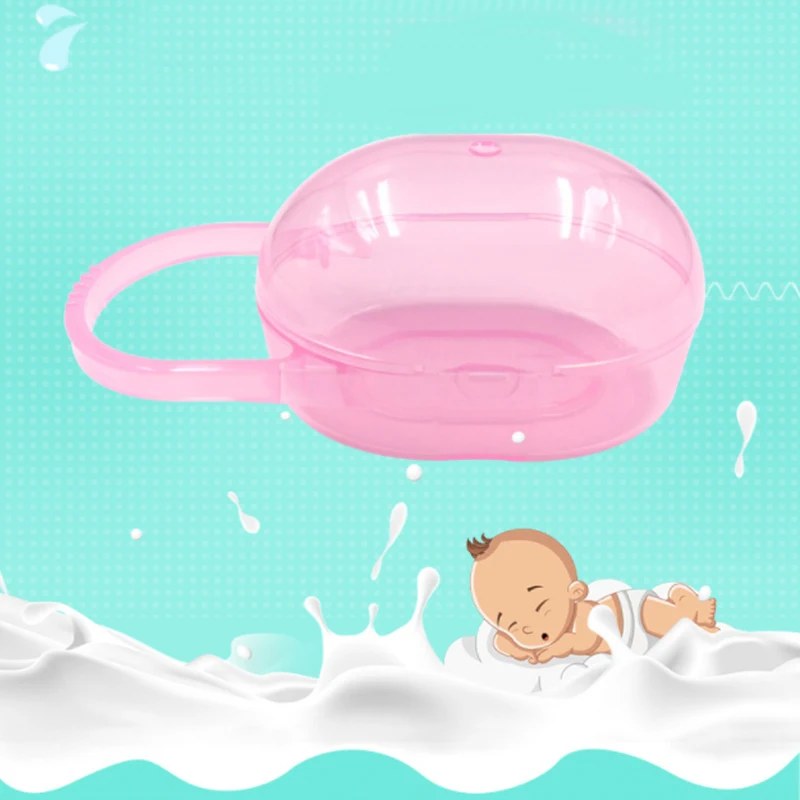 1PC Baby Solid Pacifier Box Soother Container Holder Pacifier Box Travel Storage Case Safe Holder Pacifier PP Plastic Box