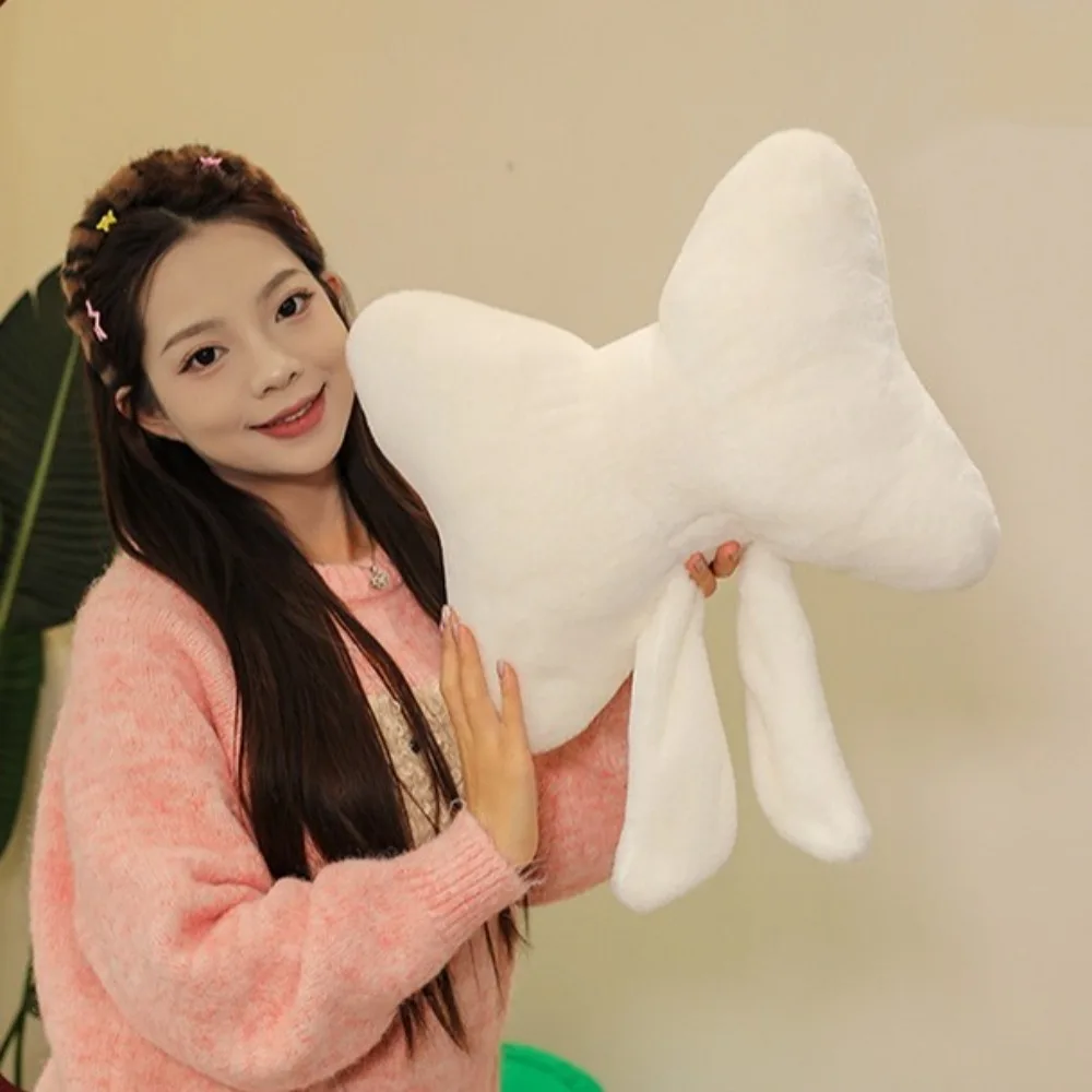 Neck Rest Pillow Plush Bow Pillow Cute Waist Support Bow Throw Pillows Soft Stuffed Stuffed Plush Toys Seat Ornaments