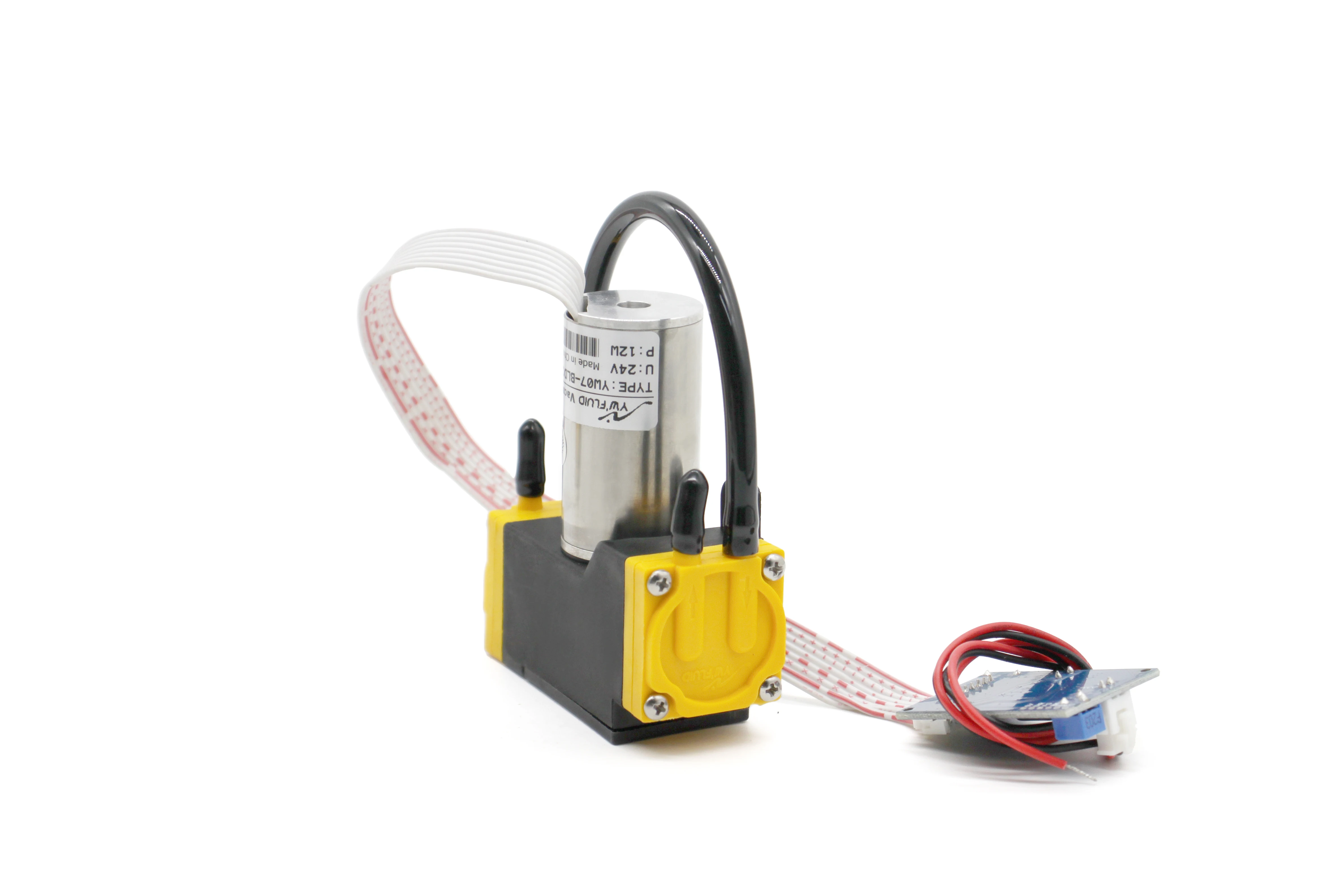 YW FLUID High Quality Standard/Nonstandard Electric Power 12v/24v Mini Air Vacuum Pumps with BLDC Motor