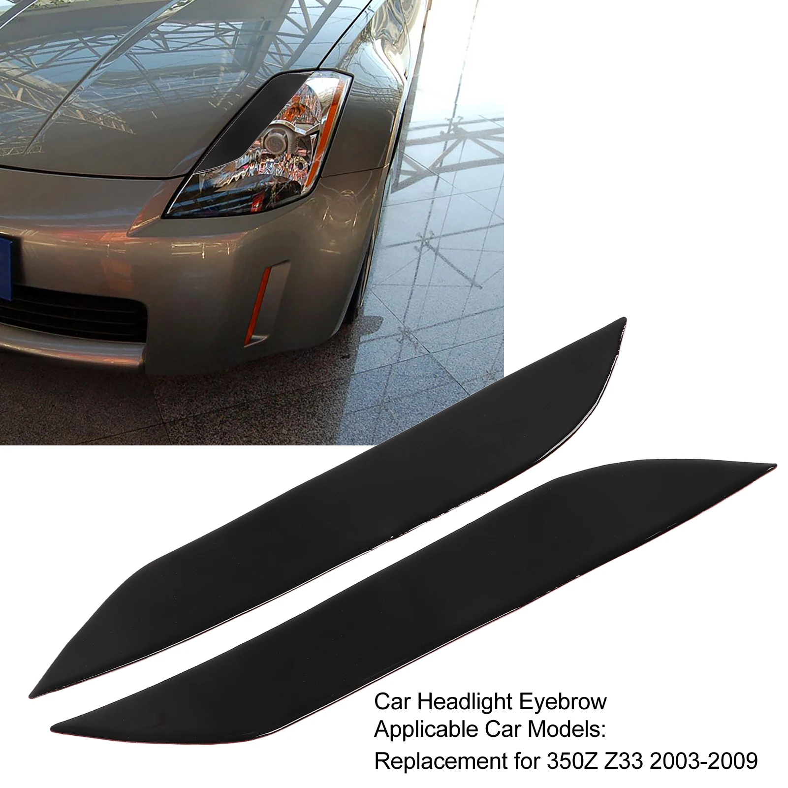 

Автомобильный светильник для бровей, фары для бровей, веки, отделка, автомобильный светильник, замена бровей для 350Z Z33 2003-2009 гг.