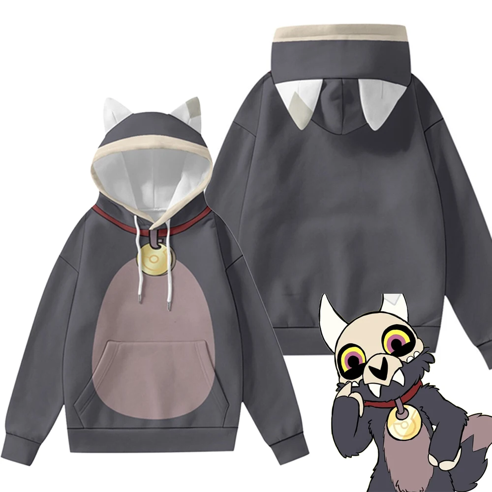 Sudadera con capucha de dibujos animados para hombres y mujeres, ropa de casa de Cosplay de el búho, Sudadera con capucha de rey, jersey de fantasía de Halloween para adultos