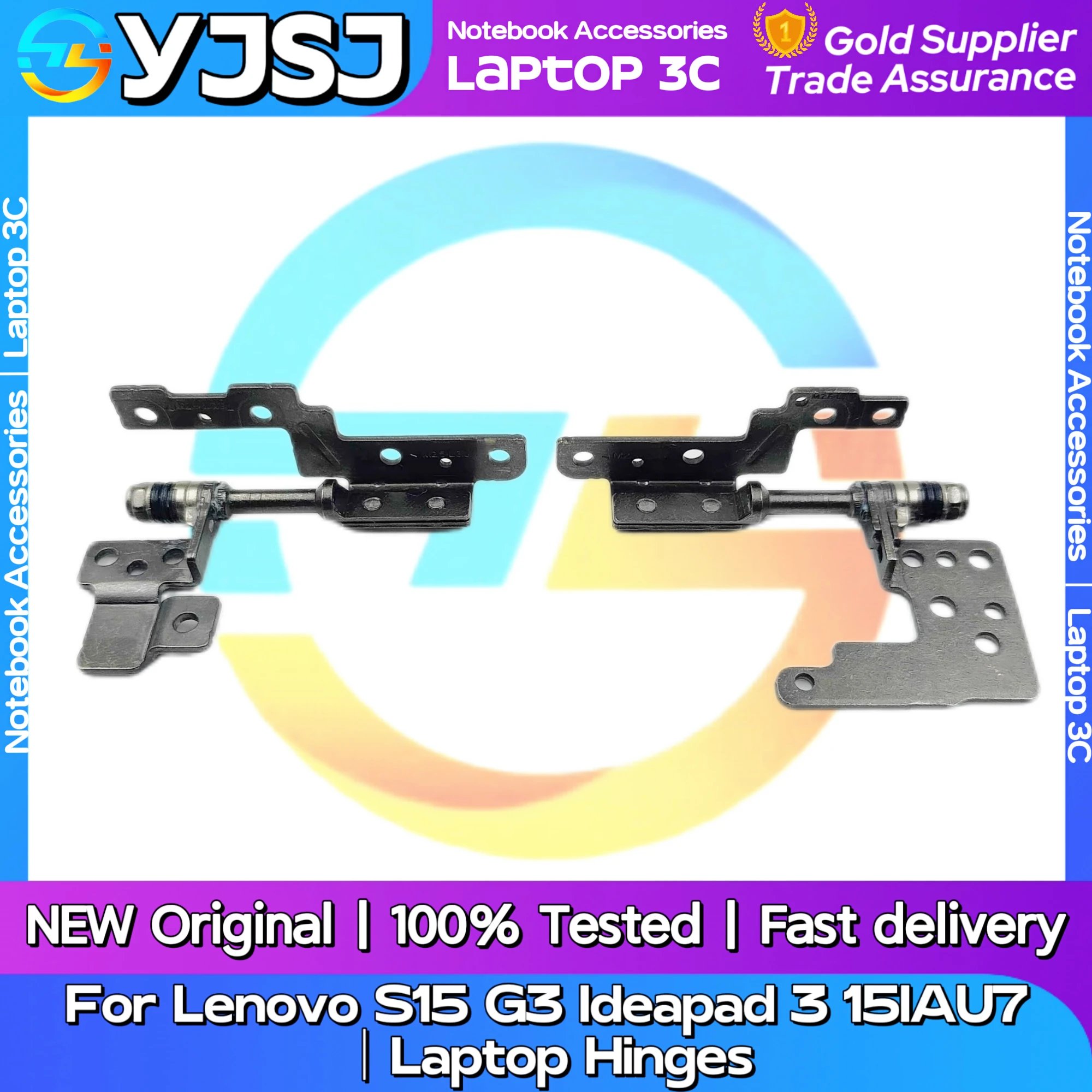 

Новые оригинальные петли для ноутбука Lenovo S15 G3 Ideapad 3 15IAU7, встроенные левая и правая петли для ЖК-экрана