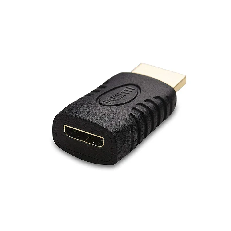 Banhado a ouro conversor adaptador para HDTV, macho compatível para Mini, alta qualidade, HDMI compatível fêmea, Full HDM1-compatible