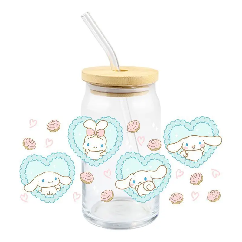 سانريو مرحبا كيتي كورومي ملصق كوب ، زجاج مائي ، ملصق ذاتي اللصق ، شارات نقل مقاومة للماء ، كرتون لطيف ، DIY ، uf ، DTF #5