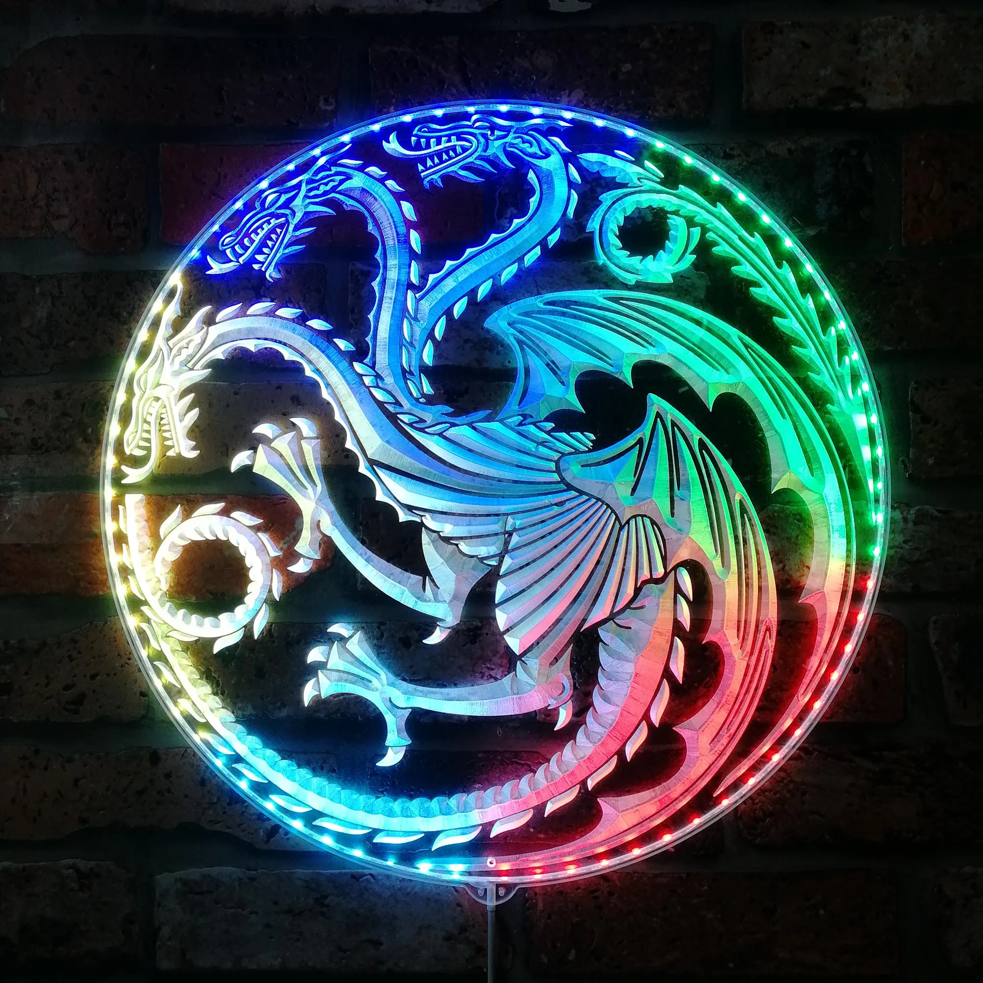 

House of Dragon Neon LED Sign, Gamer Night Light LED Sign, Game Room Neon Sign