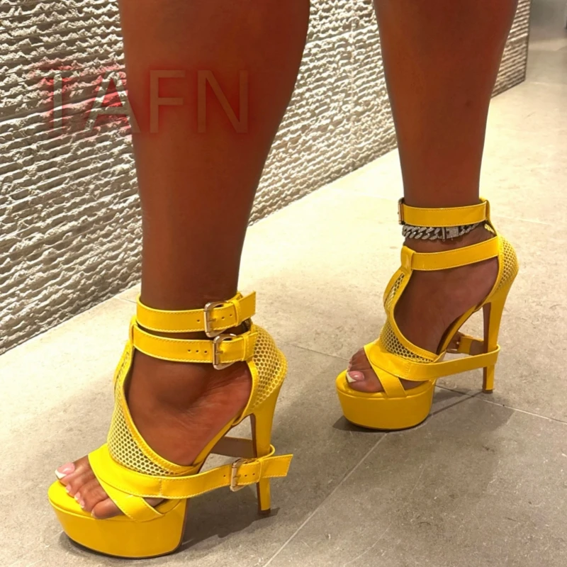 Sandal Platform Stiletto denga - Sandal Strappy Heeled ulasan dan harga