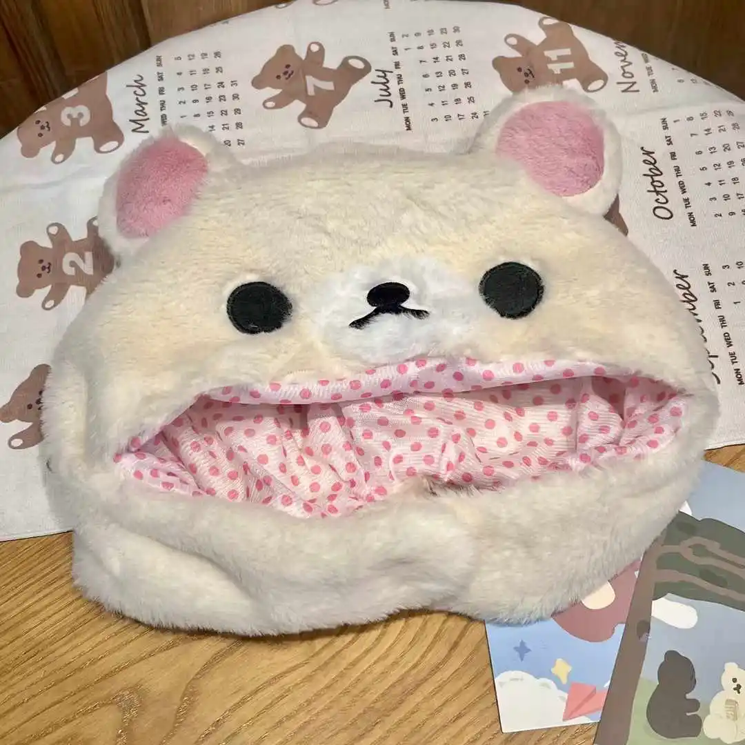 

Kawaii Rilakkuma Korilakkuma Ushanka Hat Winter Cartoon Anime Cap for Women Girls Boys Kids Cute Gorras Anime Gifts