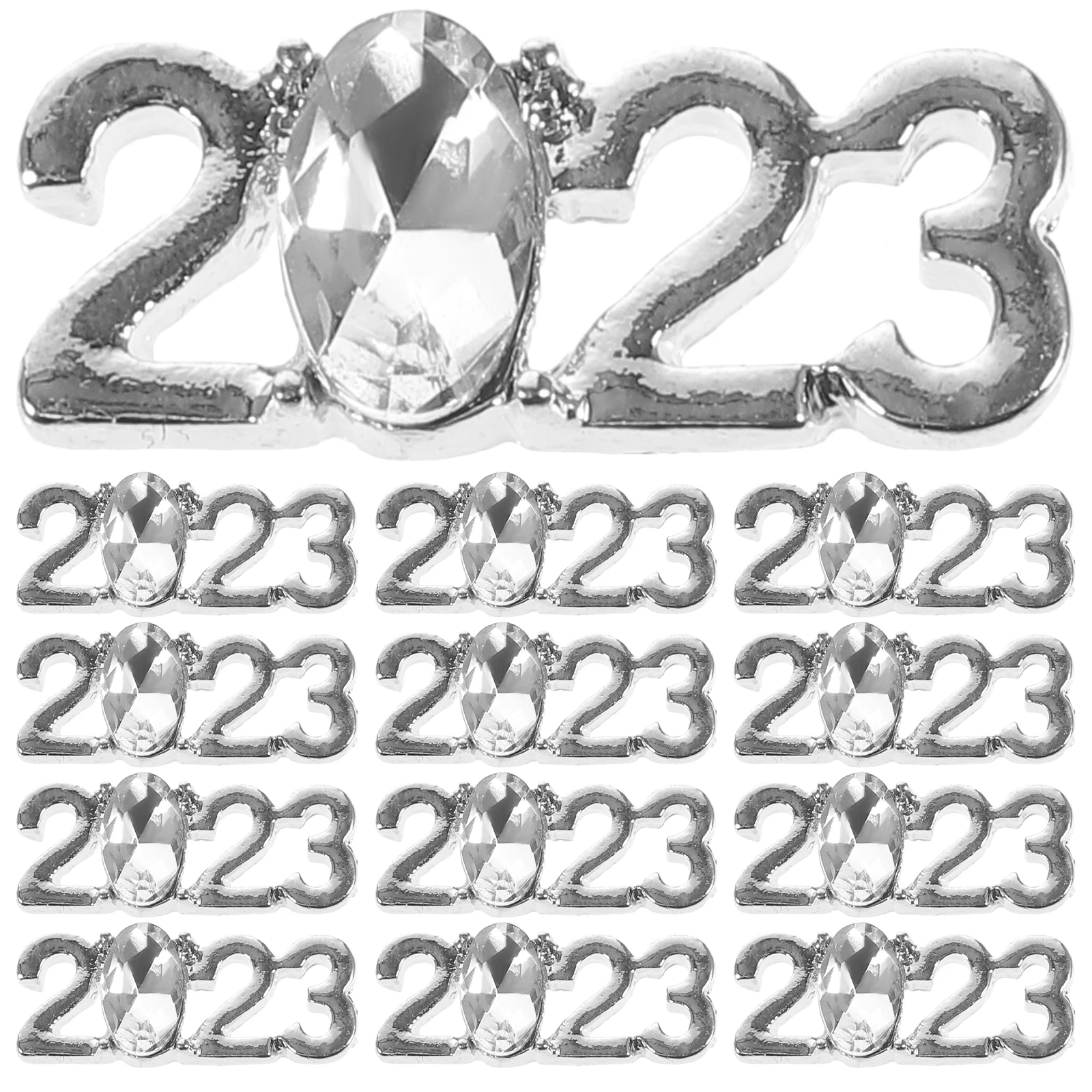 

30 Pcs Simple Manicure Mobile Phone Case Decoration Rhinestones for Nails Charms Alloy Trendy