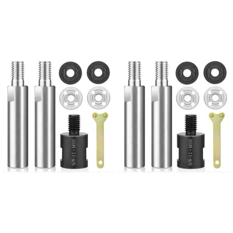 A84E-2X Angle Grinder Extension Pole,M10 Thread Polisher Adapter Pole, Grinder Extension For 100 Type Angle Grinder/Polisher