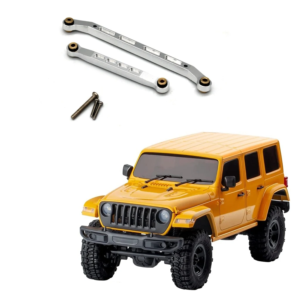 CYGJ-Metal Steering Rod Tie Rod Link For 1/18 FMS EAZYRC Rochobby Toyota FJ Cruiser Patriot Katana K10 RC Car Parts,Silver
