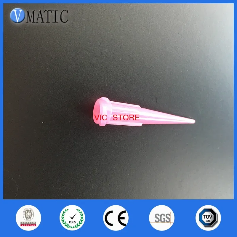 Free Shipping 100Pcs 20G TT Tapered Tips Dispensing Needles Pink Color Glue Dispenser Nozzle