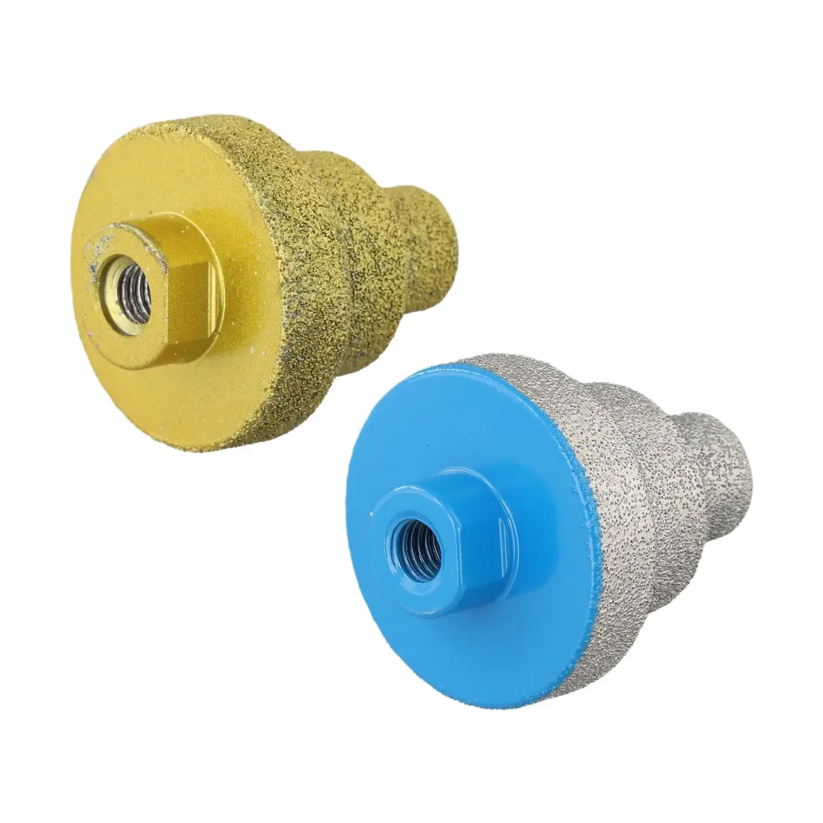 

2Pcs Emery Brazed Drill Bit 20-35-50mm Step Drill Bit Chamfer Router Bits Marble Hole Opener For Marble Concrete Tile Drilling