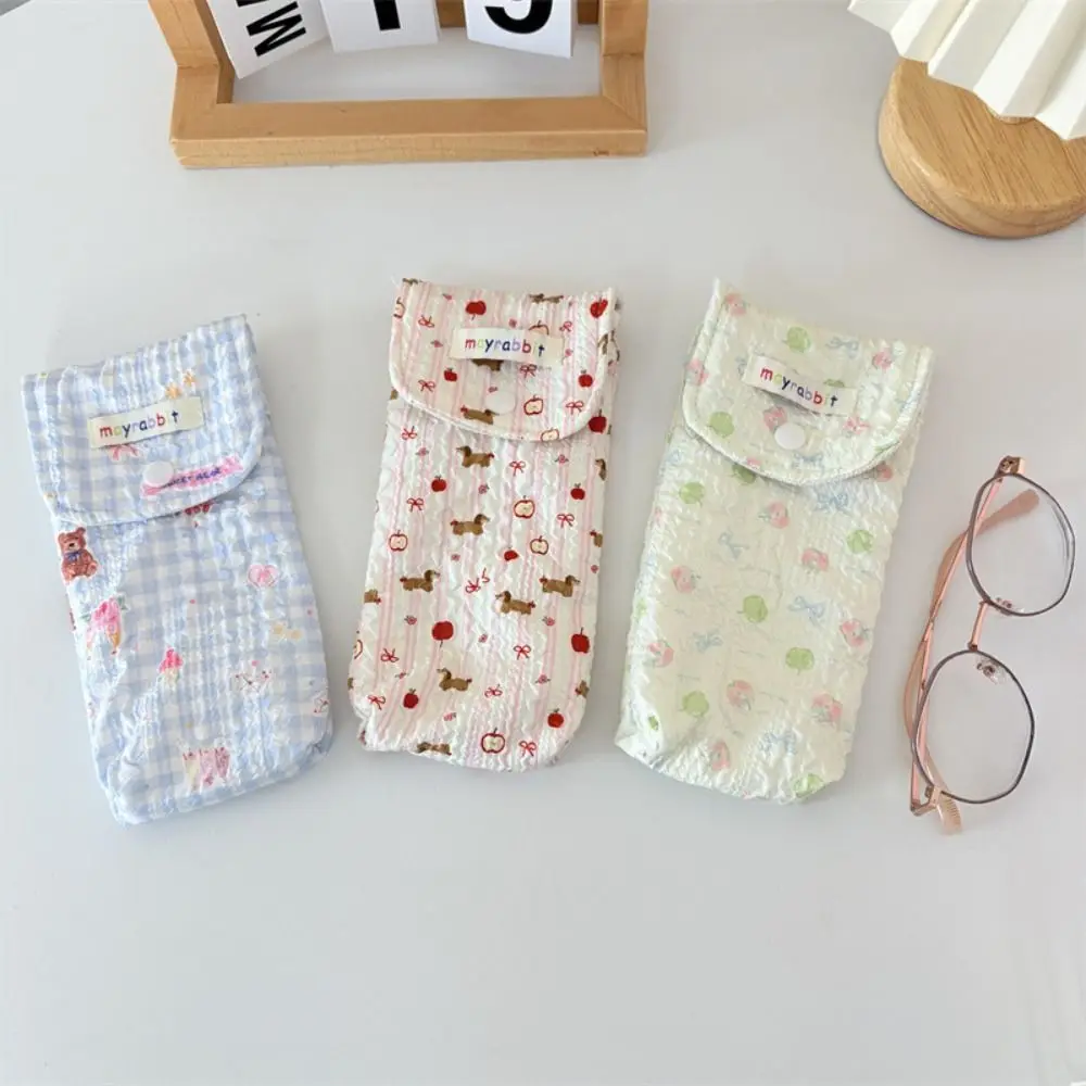 Многофункциональная сумка для очков с милым бантом/цветочным принтом, большая вместительная портативная сумка для хранения солнцезащитных очков, сумки для хранения