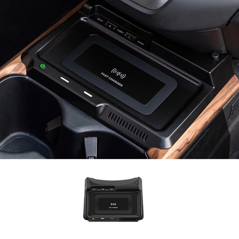 15W Car Wireless Charger QI Phone Charger Fast Charging Case Phone Holder Replacement Accessories For Honda CRV 2017-2020