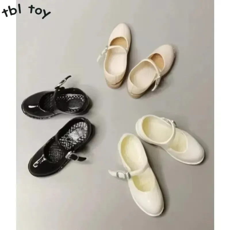 1/6 Scale Classic Black High Heels Hollow Student Princess Pointed Toe Sandals Jk Shoes Model for 12\