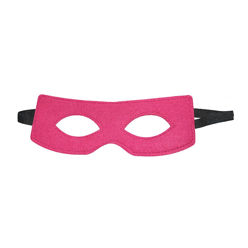 Veelkleurige vilten maskers Oogmaskers Halfmasker Cosplay rekwisieten met elastisch lint voor Halloween Masquerade Party