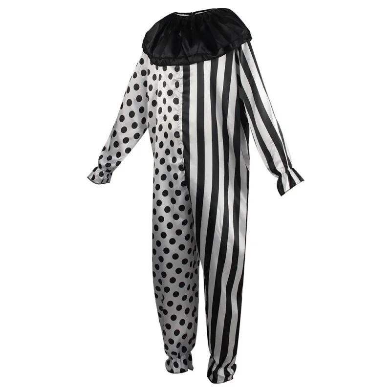 Nuovo vestito da clown da gioco Bla e White loween Carnevale Masquerade Par Costume da spettacolo teatrale cosplay