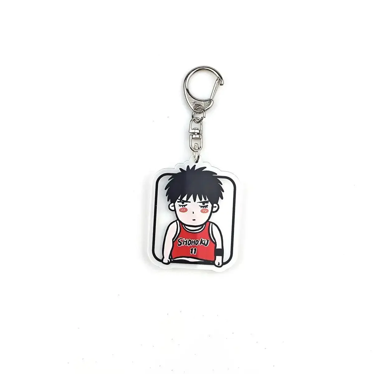 SLAM DUNK Acrylic Anime Pendant Keychains Holder Car Key Chain Key Ring Mobile Phone Bag Hanging Jewelry Gifts Accessories