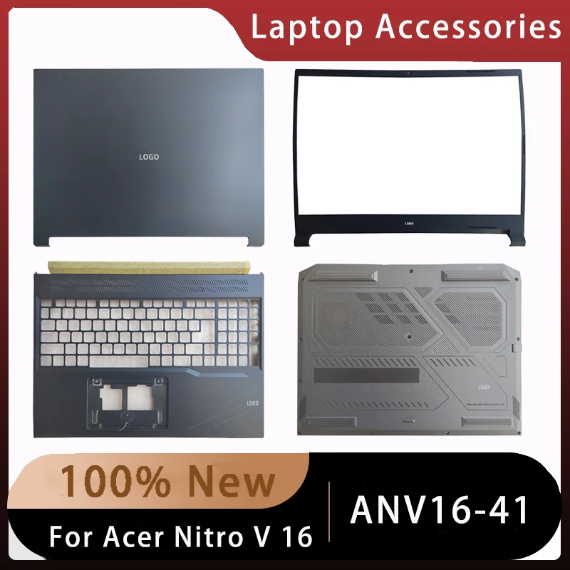 

Новинка для Acer Nitro V 16 ANV16-41; Сменные аксессуары для ноутбуков Lcd задняя крышка/Упор для рук/нижняя часть с логотипом