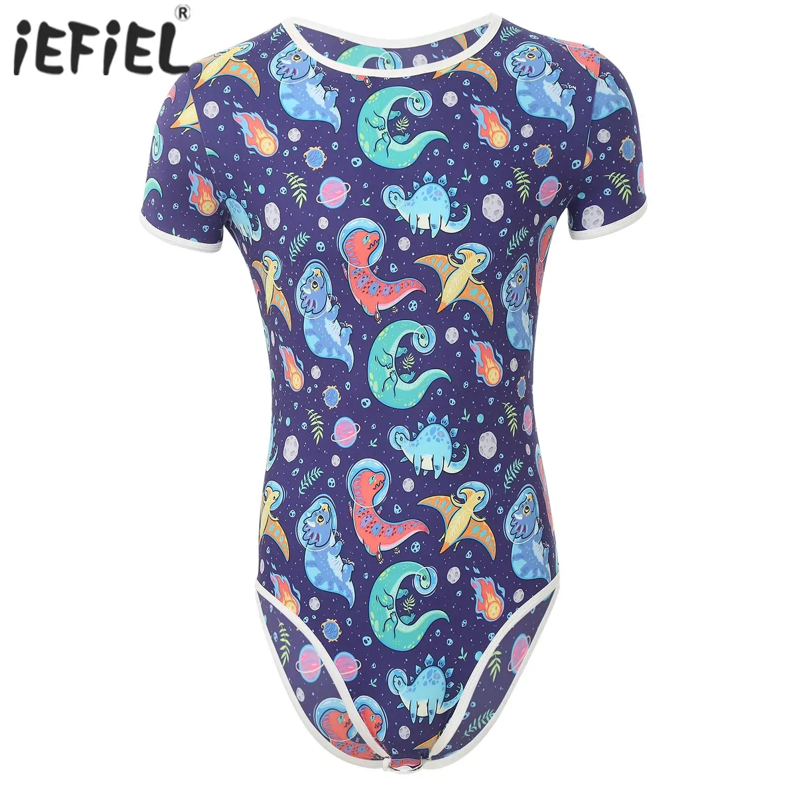 Men\'s One Piece Romper Pajama Bodysuit Leotard Cute Print Diaper Teddy Rompers Unitard Nightwear Tops Pajama Romper Bathing Suit