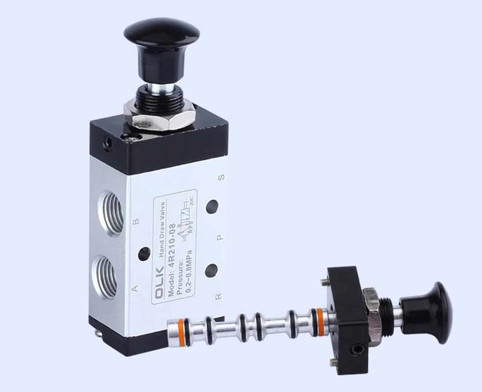 4R310-08 4R310-10 4R410-15 Valvola manuale a trazione manuale a cinque vie con ingresso aria a due posizioni