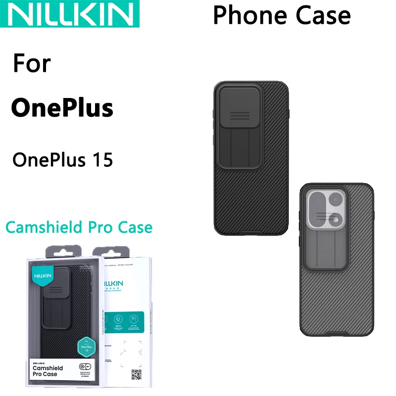 NILLKIN Phone Case For OnePlus 15 Camshield Prop Case Clear Lens Cover Phone Case Anti-scratch Abrasion Resistant Cover