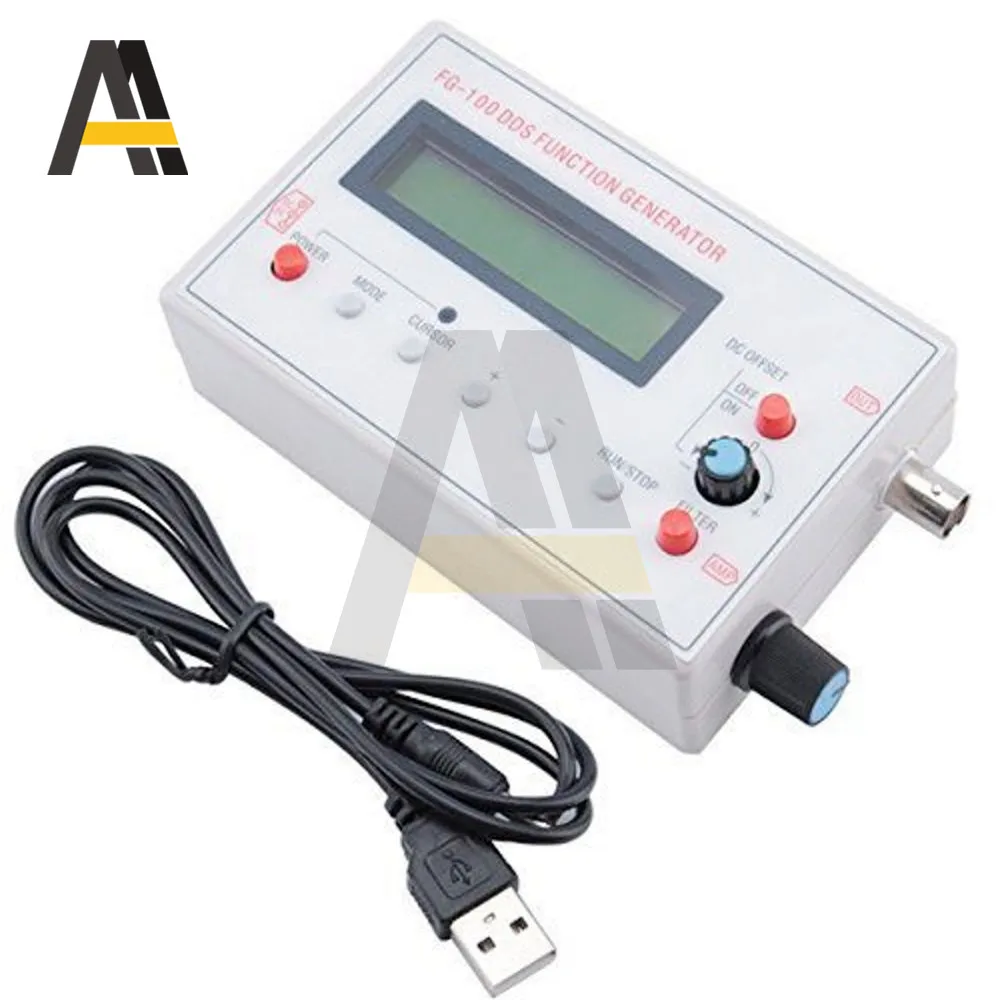 

FG-100 FG-200 DDS Function Signal Generator Frequency Counter 1HZ-500KHZ 0.01Hz - 500KHz Signal Source Module with Antenna