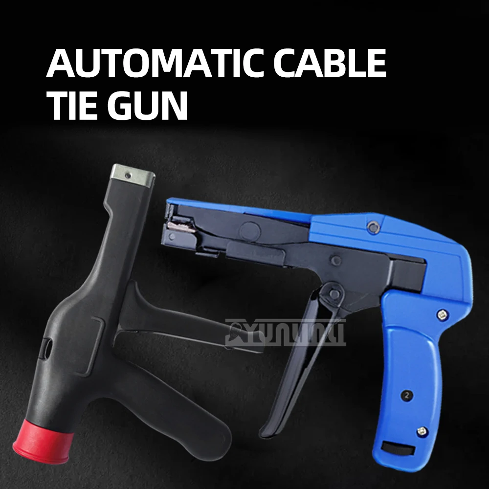 Nylon cable tie plastic tie gun automatic tightening cutting tool gun tie pliers fast strapping wire harness gun