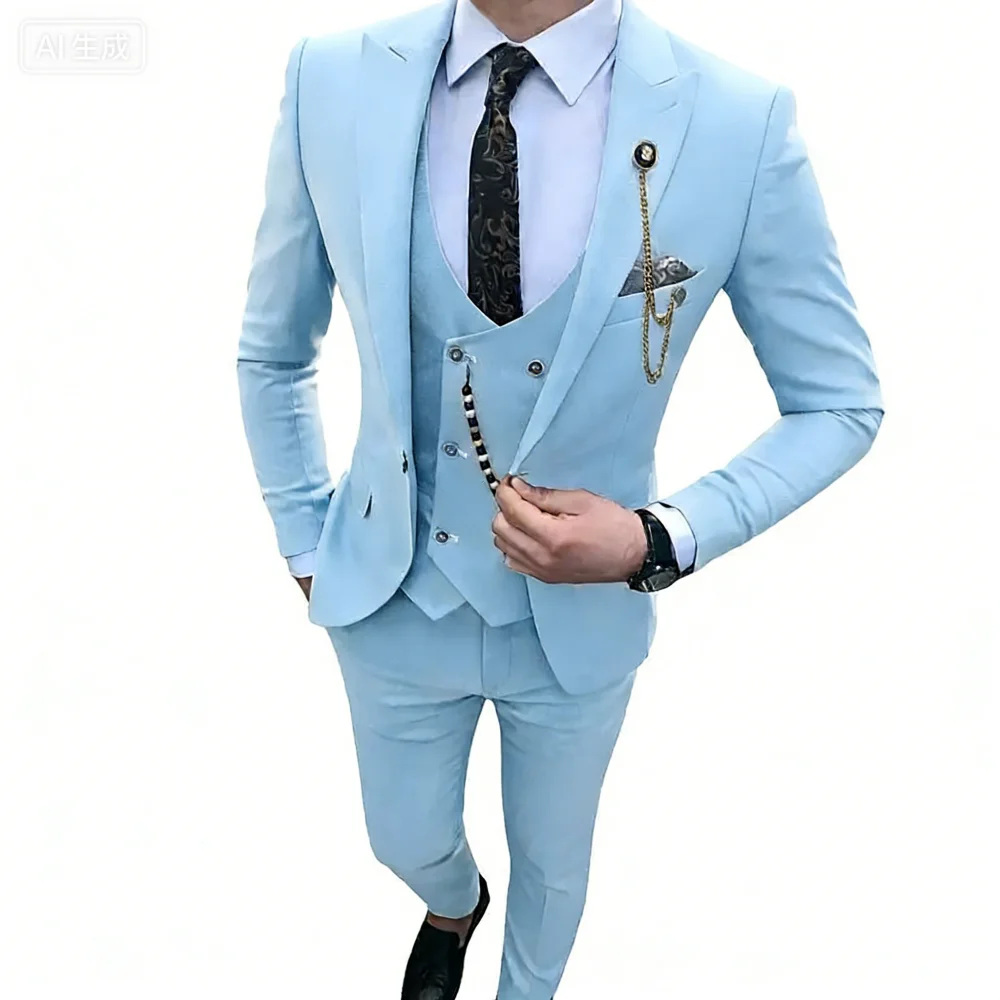 

Мужские костюмы для бальных танцев, приталенные, свадебный смокинг жениха, пиджак с максимальной лацканной линией, деловой пиджак, мужские брюки, костюм f