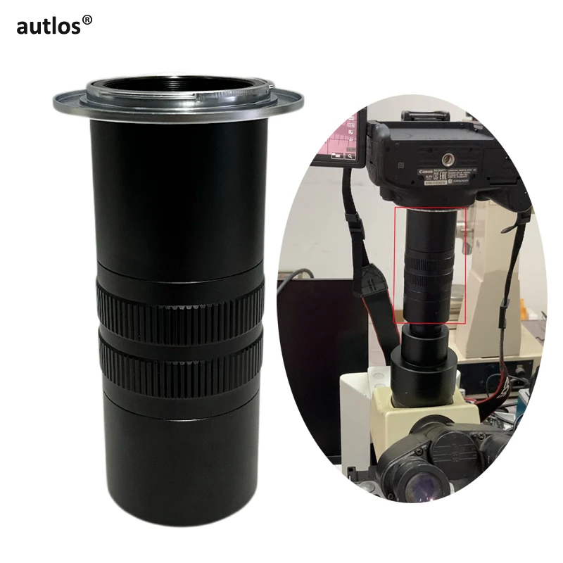 orzeniowa do mikroskopu trójokularowego z mocowaniem C na lustrzankę cyfrową Adapter CCD na M42 do aparatu mikroskopowego Canon Nikon