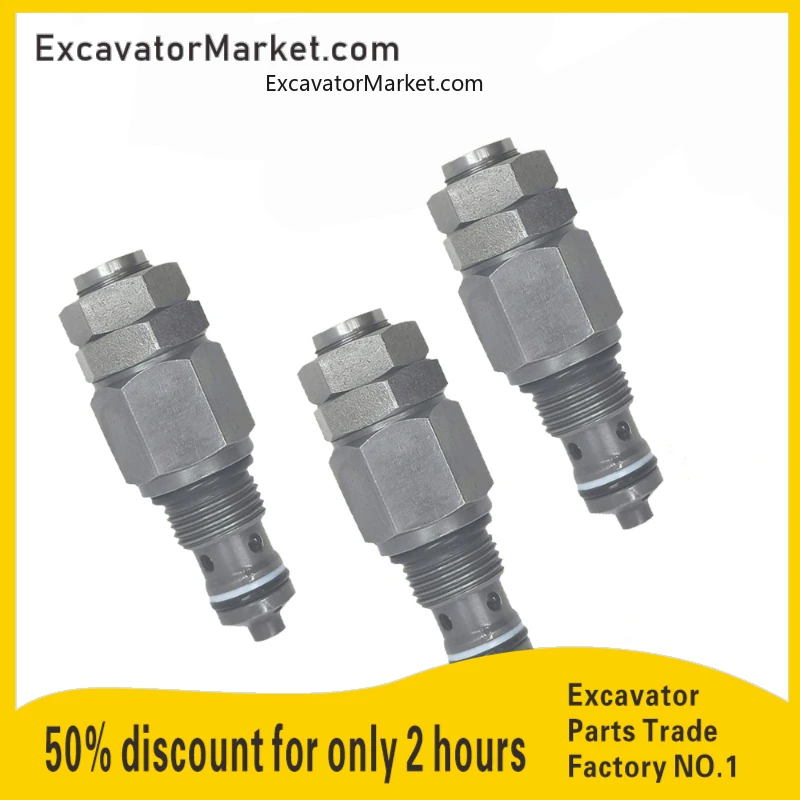 Excavator Parts Main Valve For Doosan Daewoo Dh80 For The New Construction Machinery(Size  Length 76mm  Thread 19mm)