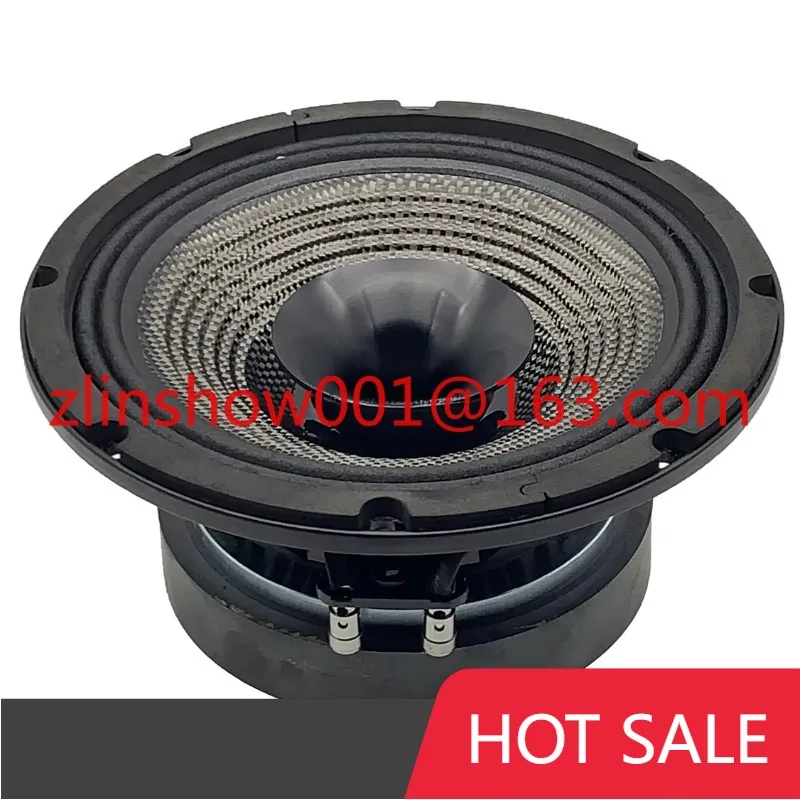 

8 Inch Coaxial Speaker, 250W RMS Carbon Cone Clear Sound Quality Full Range Coaxial Speaker for Pro Audio Car Audio, 850-078