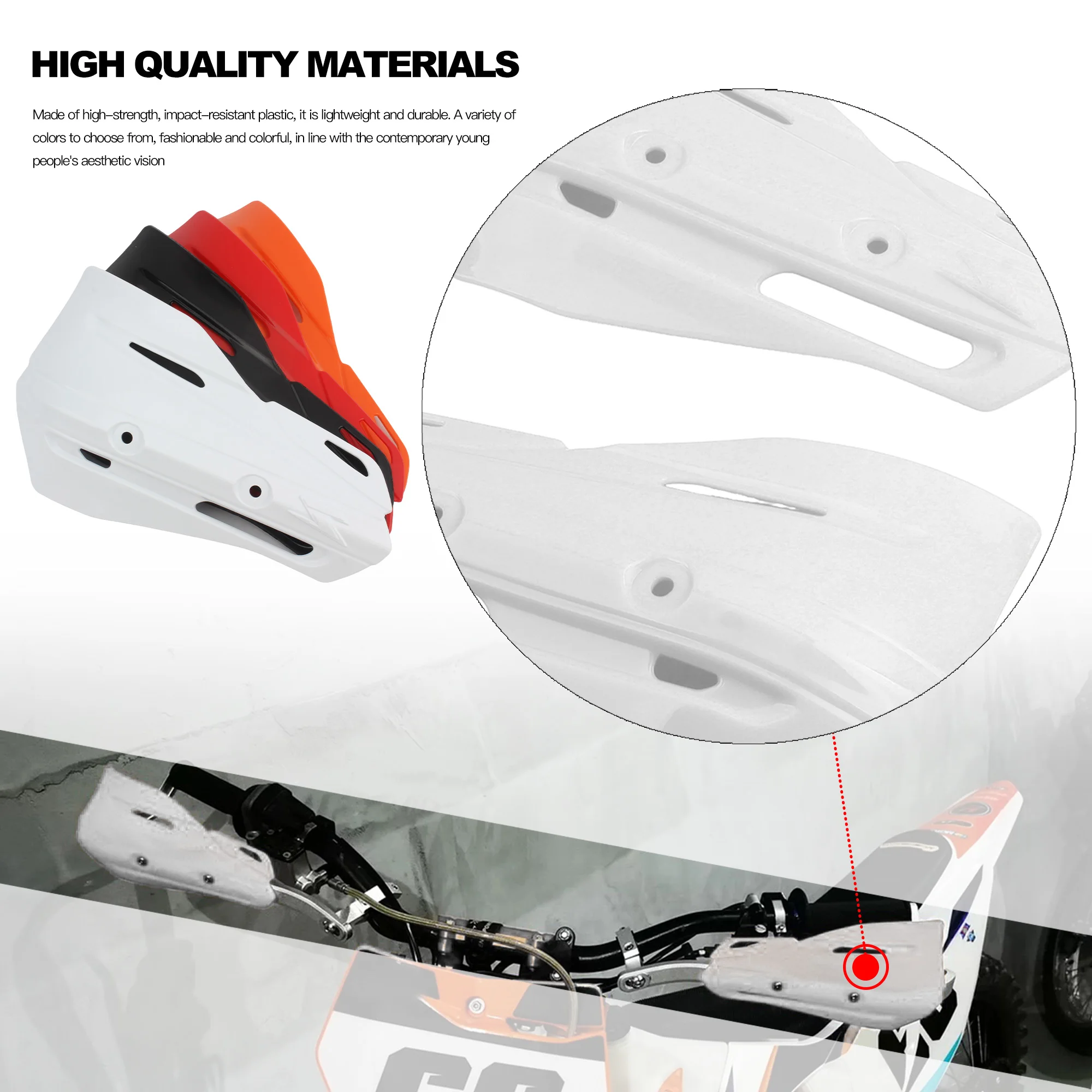 Motorcycle Handguard Protector Parts Plastic Piece for KTM Zeta XC RMZ CRF SX EXC XCW SMR Motocross Dirt Bike Enduro Accessories