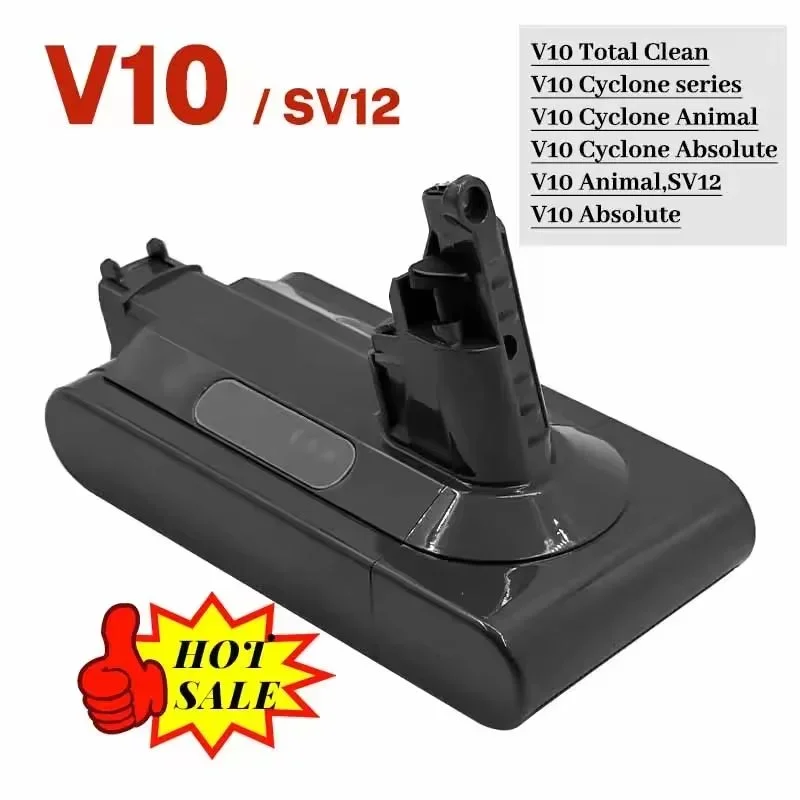 

2025 For Dyson V10 12800mAh 25.2V Battery for Dyson SV12 Battery Absolute Animal Li-ion Vacuum Cleaner Rechargeable BATTERY SV12