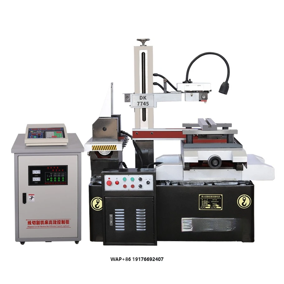 Reciprocating DK7745 Quick-walk Wire Cutting Machine Tool 450X550 Stroke CNC Cutting Machine Tool Rotor Wire Cutting