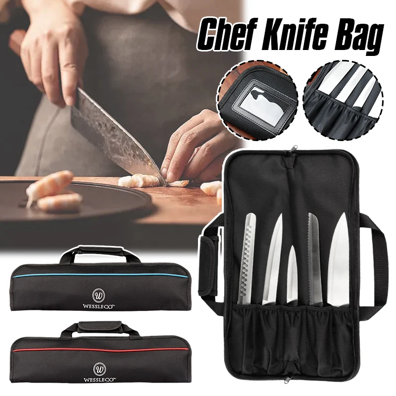 Chef Knife Bag Roll Bags Carry Case Bag Large-capacity Kitchen Cooking Portable Backpack Storage Pockets Cutting Tool Storage