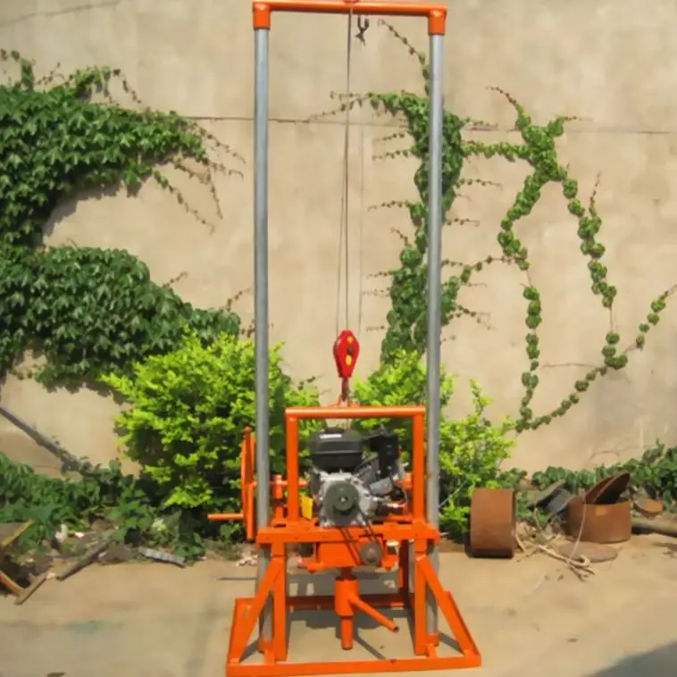 تخصيص 60-80 متر عمق 14-26 GPM جهاز حفر آبار المياه العملي لخصائص الريف #1