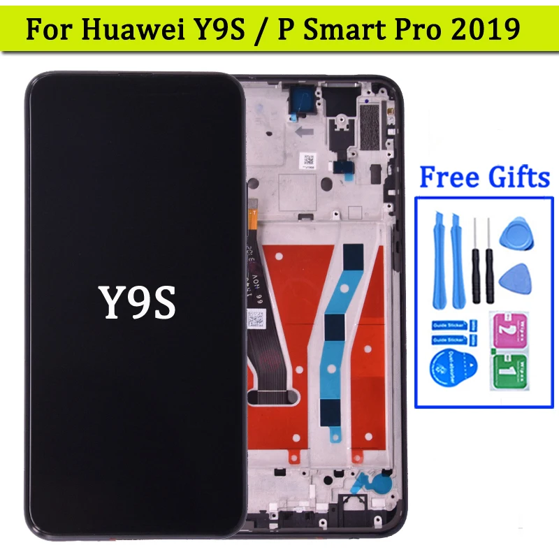 6.59‘’ For Huawei Y9S / P Smart Pro 2019 LCD Display With Touch Screen Digitizer Assembly Frame STK-L21, STK-LX3, STK-L22 lcd