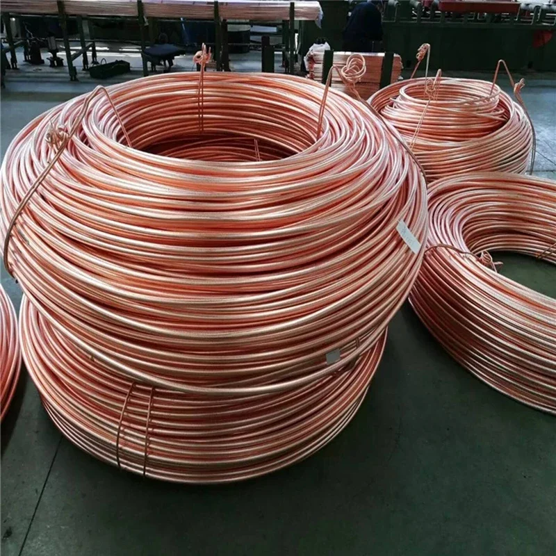 1-3Meters Copper Tube/Copper Coil Air Conditioning Copper Tube high purity T2 Soft Copper Tube OD2/3/4/6/8/10mm customize